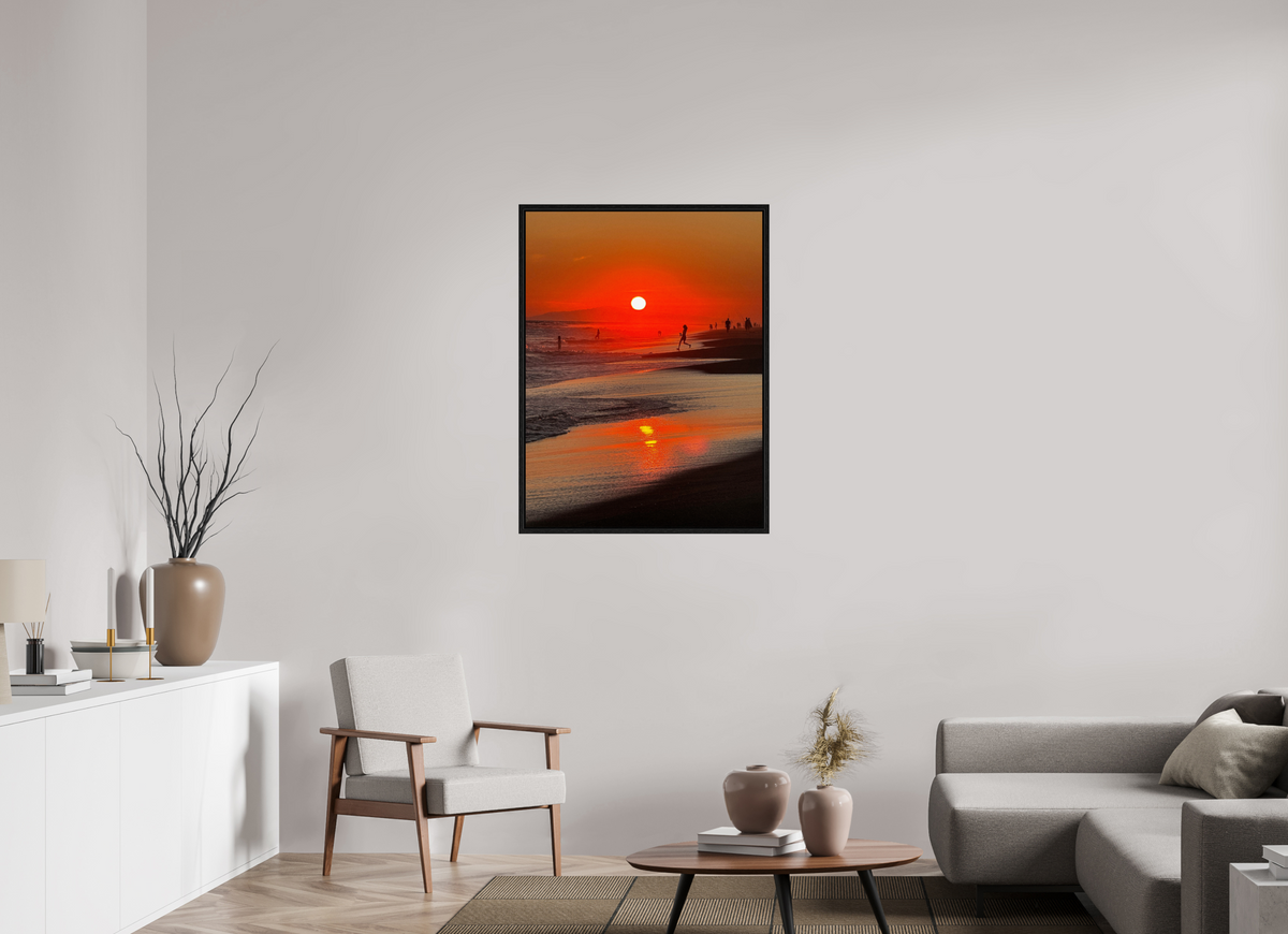 30 x 40″, Floater Frame Newport Beach Glow IV Sunset Photography
