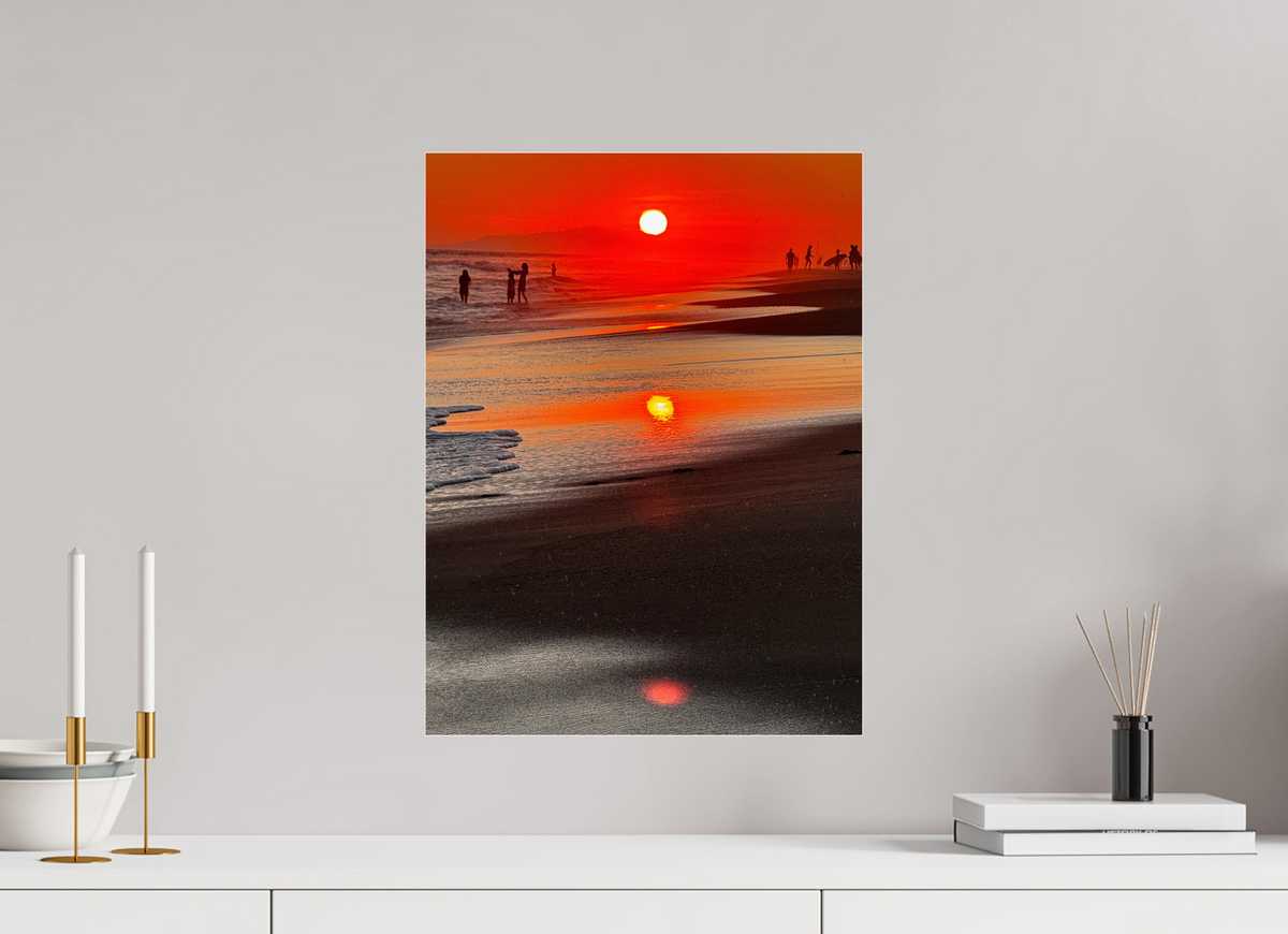 15 x 20″, Photo Print Under Acrylic Glass Newport Beach Glow III Sunset Photography