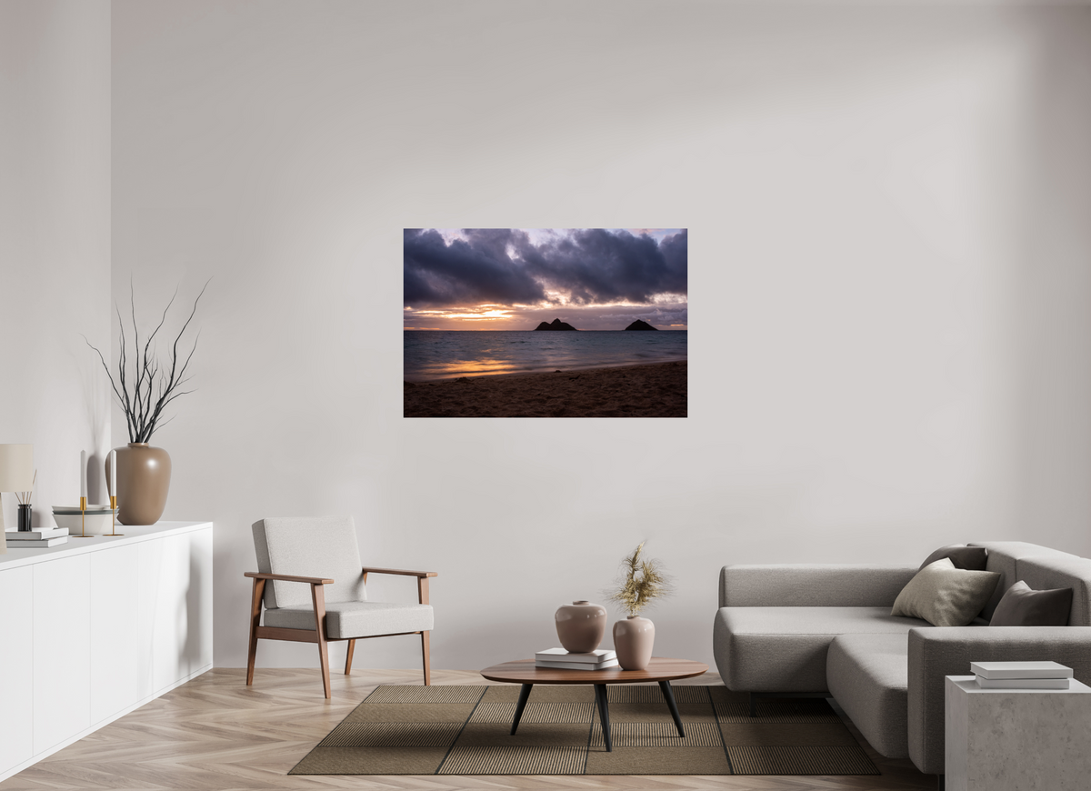 54 x 36″, Photo Print On Fuji Crystal DP II Golden Treasure Windward Oahu Oceanscape