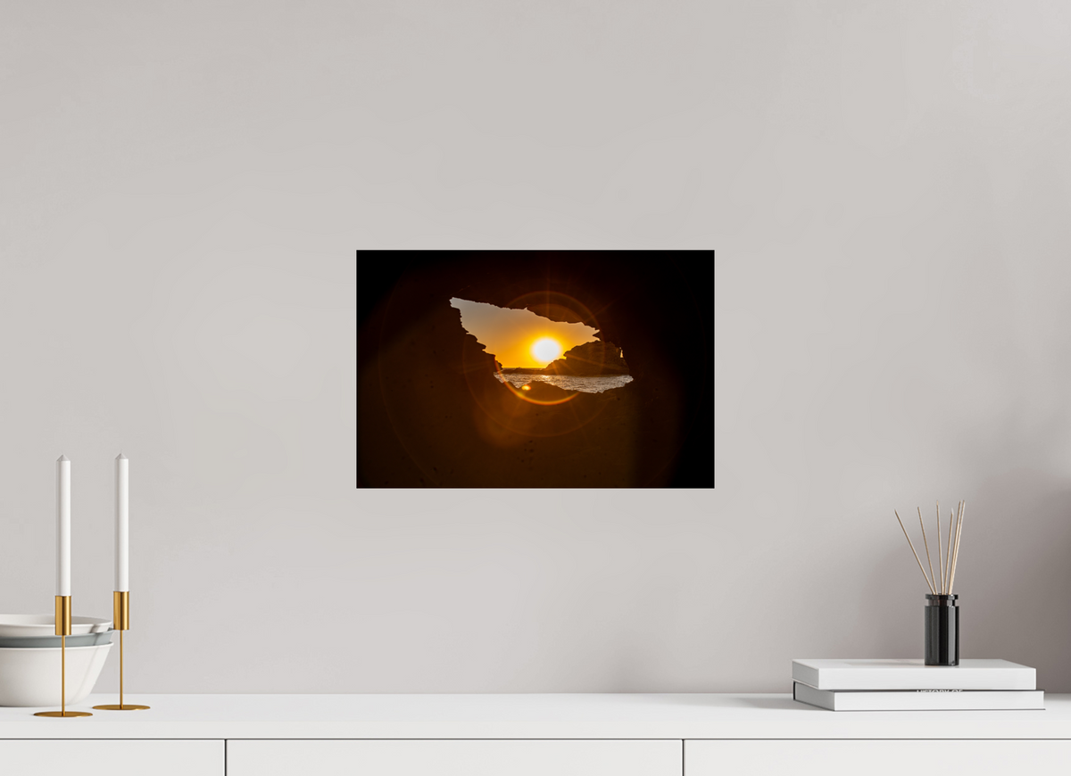 15 x 10″, Photo Print On Fuji Crystal DP II "Hidden View" Newport Beach Sunset Photography