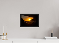 12 x 8″, Floater Frame "Hidden View II" Crystal Cove Sunset Photography