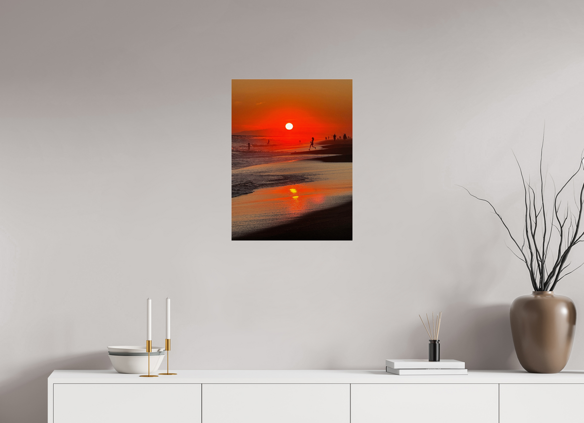 18 x 24″, Photo Print Under Acrylic Glass Newport Beach Glow IV Sunset Photography