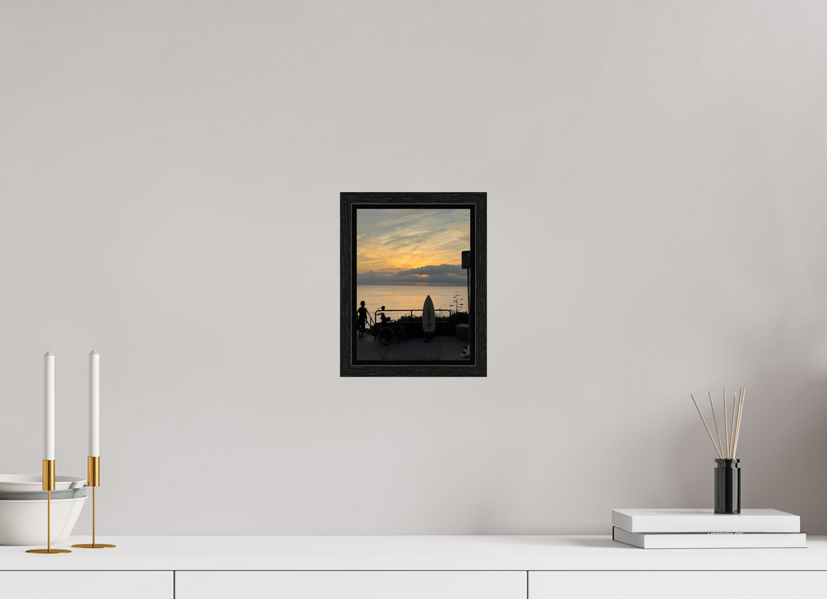 6 x 8″, Floater Frame "End of the Day" Sunset Surf Photography